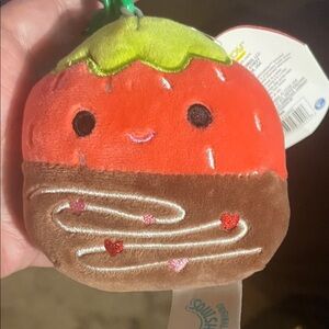 Squishmallows Red and Brown Strawberry Plush clip
